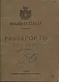 Pasaporte italiano de 1901