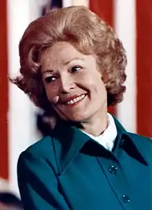 Pat Nixon, esposa de Richard Nixon. También fue primera dama.