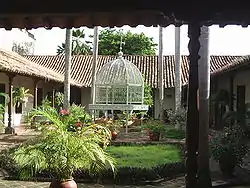 Interior de la residencia de la Familia Germán de Ribón, casa colonial, patrimonio de la humandidad, Hoy Casa de la Cultura. Casa del procér y martÍr de la independencia de Colombia PANTALEON GERMAN DE RIBON.