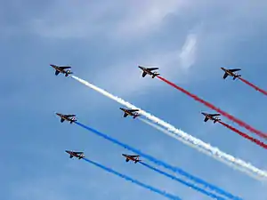 Los Alphajets de la Patrouille de France