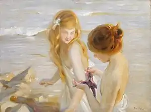 Deux jeunes Filles à l'Étoile de Mer.