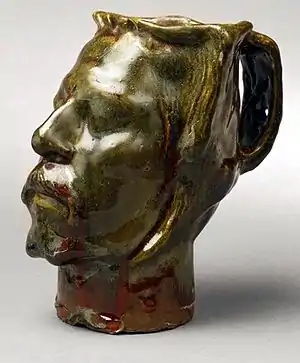 Autorretrato, Jarrón en forma de Cabeza, 1889. Kunstindustrimuseet, Copenhague
