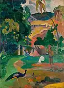 Paul Gauguin, Paisaje con pavos reales (Matamoe)