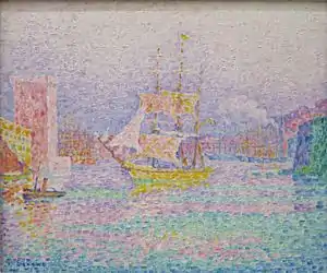 El puerto de Marsella (1907), de Paul Signac, Museo del Hermitage, San Petersburgo