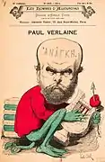 Caricatura Paul Verlaine