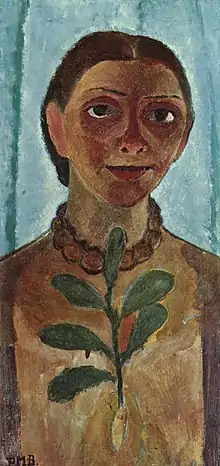 Paula Modersohn-Becker:Die Malerin mit Kamelienzweig