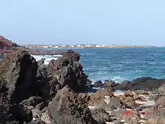 Pedro Barba desde las playas del Morro Negro