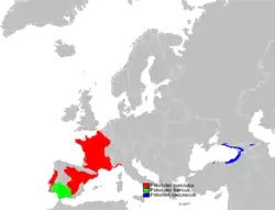 Distribución del género Pelodytes.