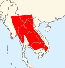 Distribución de Pelophylax lateralis