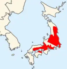 Distribución de Pelophylax porosus