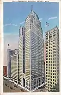 Tarjeta postal promocionando el Penobscot Building