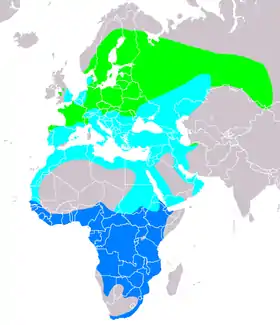 Distribución de Pernis apivorus