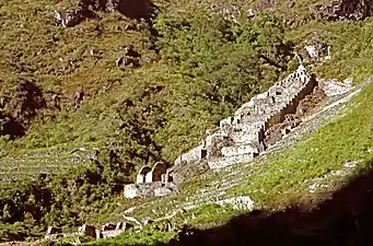 Vista de las terrazas de Choquesuyuy