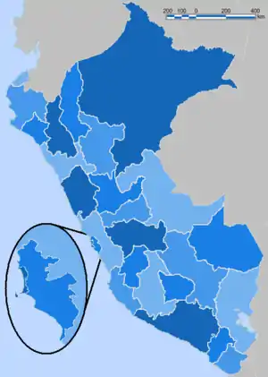 Interactivo de las regiones del Perú