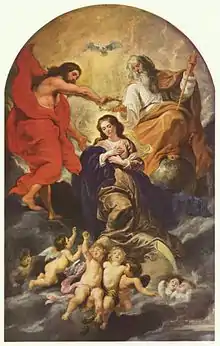 Coronación de la Virgen, Rubens