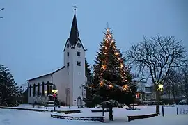 La iglesia del pueblo de  Gräfenhausen (1819)