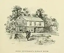 casa de Peter Stuyvesant en el Gran Bowery