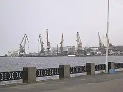 El puerto carguero de Petrozavodsk