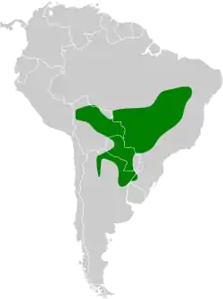 Distribución geográfica del espinero grande.