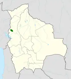 Distribución geográfica del cotinga de Apolo.