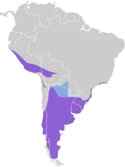 Distribución geográfica del junquero.