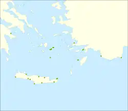 Mapa de distribución