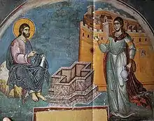 Fresco de Manuel Panselinos en Monte Athos, ca. 1290.