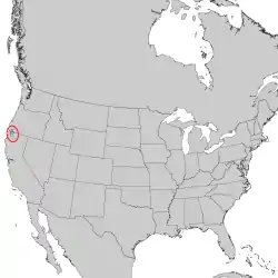 Distribución de Picea breweriana