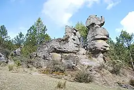 Valle de piedras encimadas