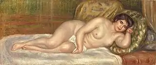 Mujer desnuda acostada, 1906-1907.