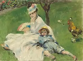 Pierre-Auguste Renoir, Madame Monet y su hijo, Galería Nacional de Arte.