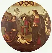 La Natividad, por Perugino