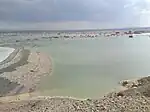 Embalse da agua en Ein Yahav.