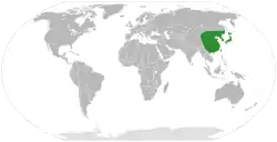 Distribución de Pinellia.