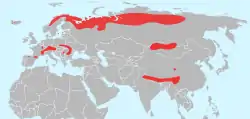 Distribución de la especie