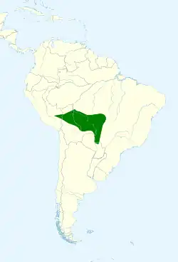 Distribución geográfica de la pava goliblanca.