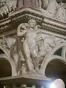 Nicola Pisano: Adán, púlpito del Baptisterio de Pisa.