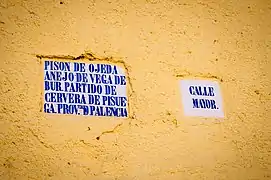 Azulejo callejero.