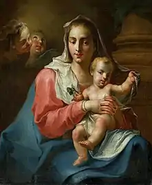 Madonna y la niña, Giambattista Pittoni