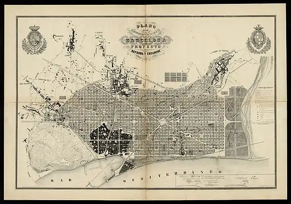 Plan Cerdá para Barcelona.