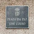 Placa de la Plaza José Couso, Ferrol