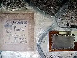 Placa que conmemora la creación del museo truncadense