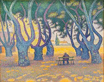 Place des Lices, 1893, óleo sobre lienzo, Paul Signac