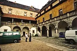 Patio del castillo de Płakowice (1550-1563)