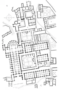 Plano de la abadía de Claraval.