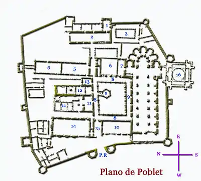 Monasterio de Poblet (cisterciense, español).