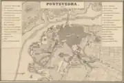 Casa de Correos en el número 9 en el plano de 1856 de Francisco Coello