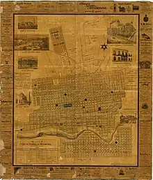 Plano de la ciudad de Monterrey, 1894