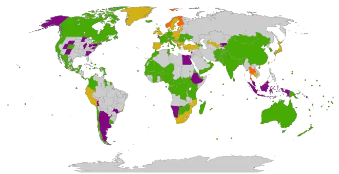 Eliminación de las bolsas de plástico ligeras en todo el mundo