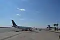Plataforma del Aeropuerto Internacional Hosea Kutako en Windhoek, Namibia